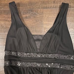 David’s Bridal Bridesmaid Dress F15136 Black